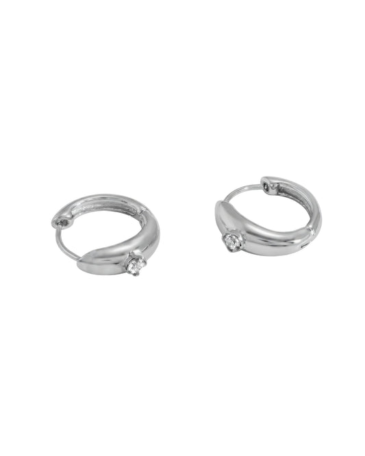 Aretes Aro Solitario