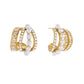 Aretes Multi-Línea Perlas