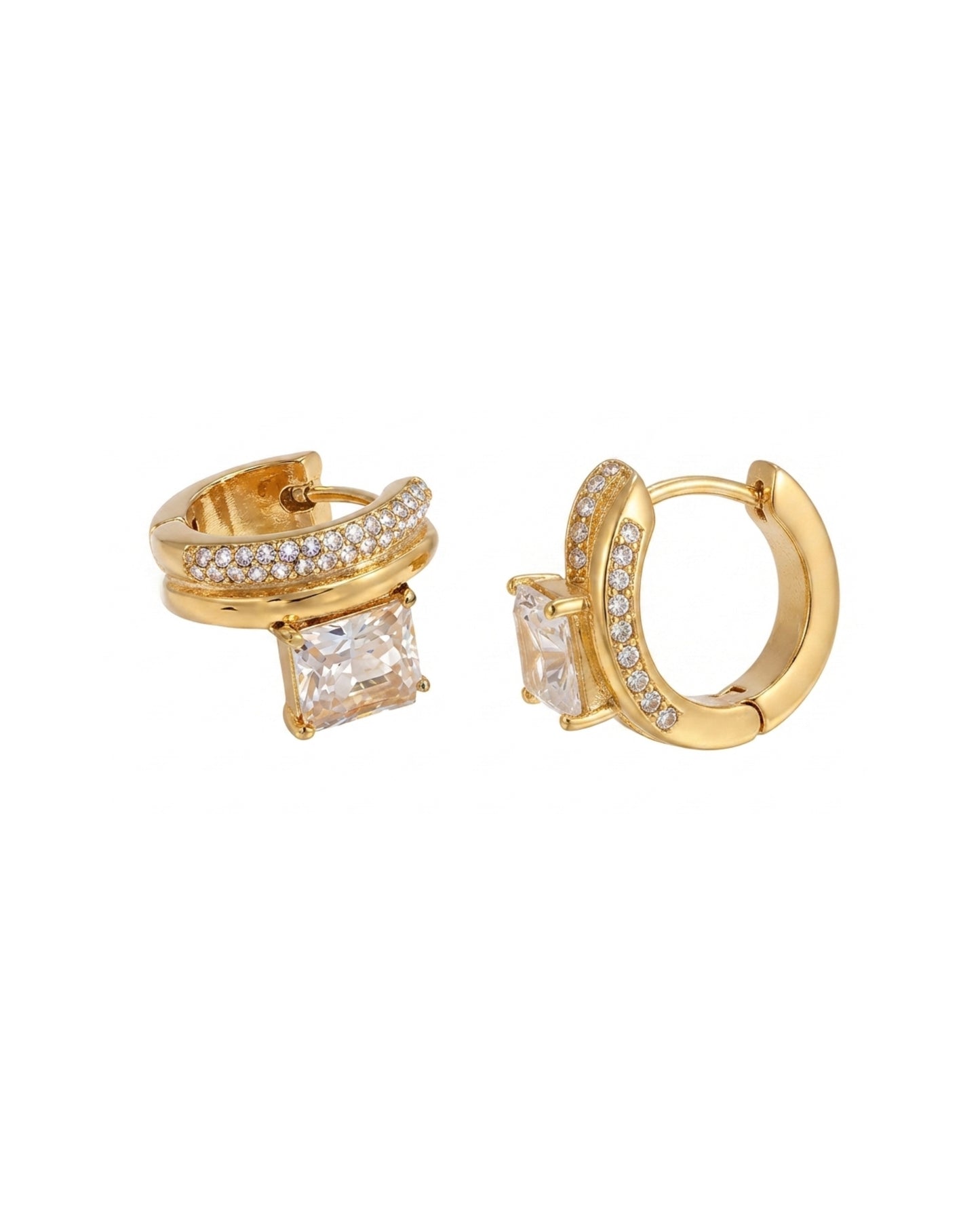 Aretes Doble Banda Lumina