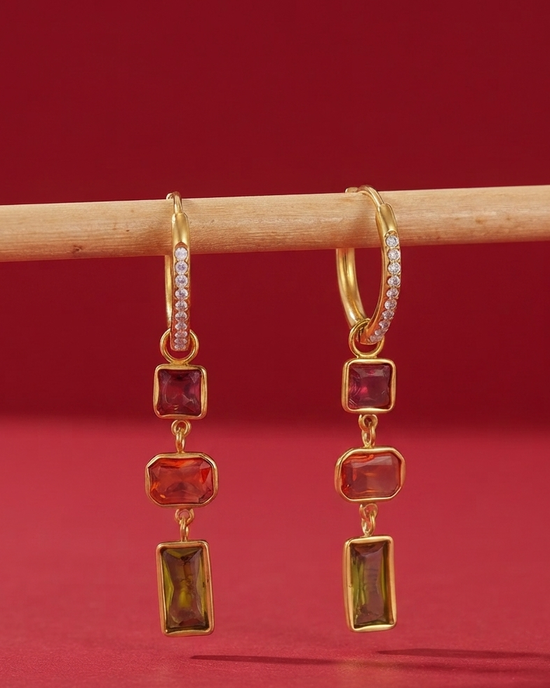 Aretes Cascada Cromática