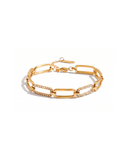 Pulsera Link Pavé Gold