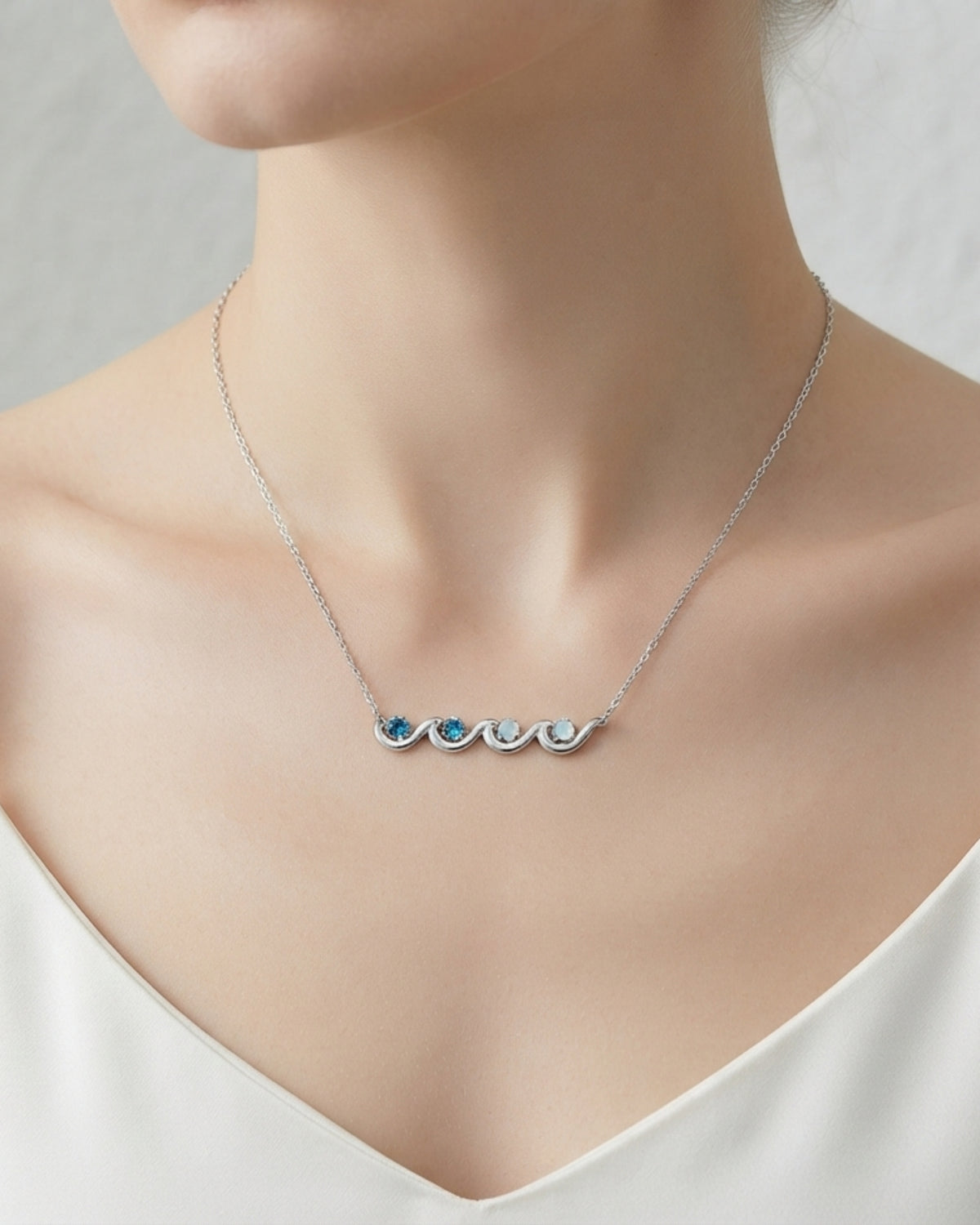 Collar Olas Azules