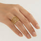 Anillo Red Geometric