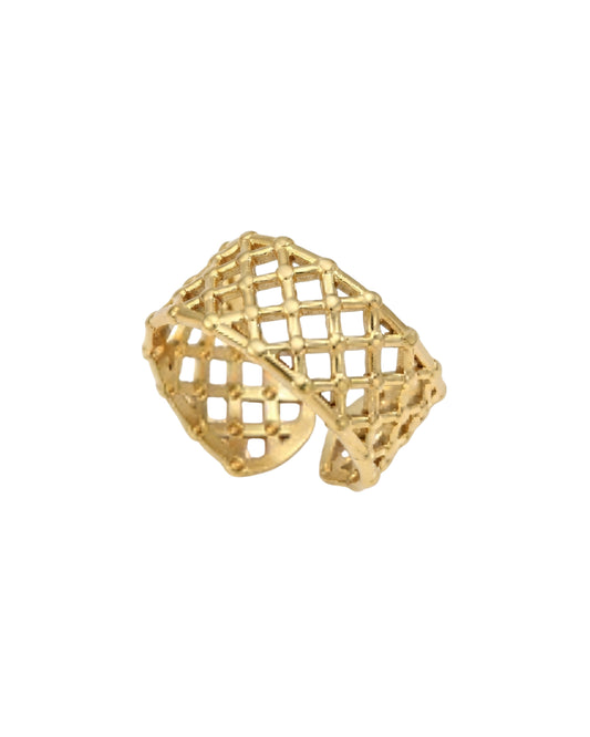 Anillo Red Geometric