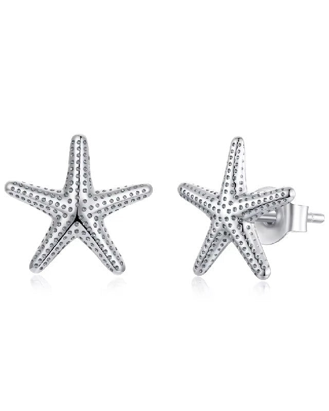 Aretes con Diseño de Estrella de Mar