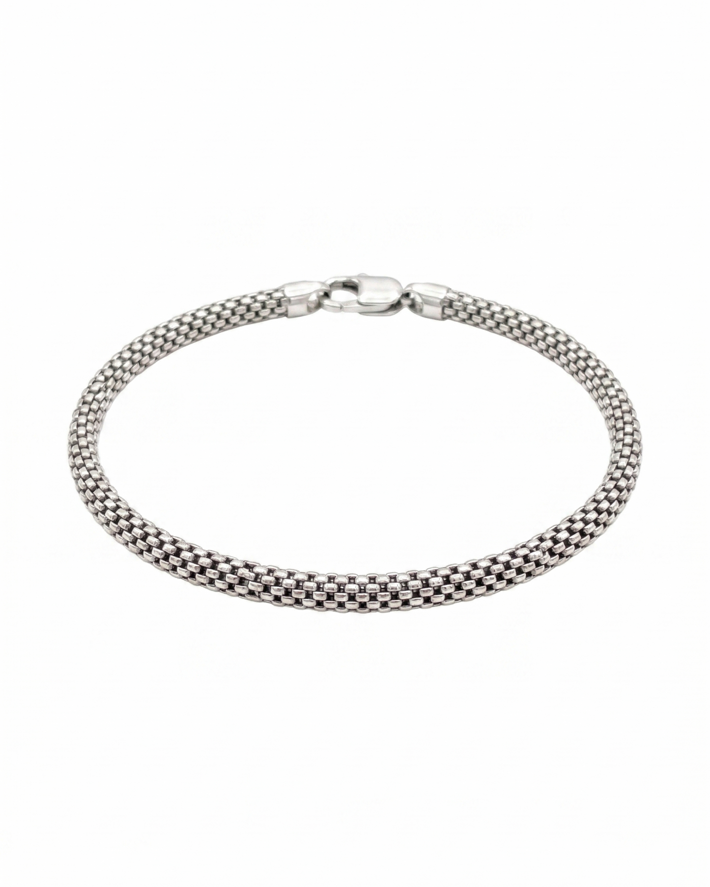 Pulsera de malla flexible con textura de microcubos