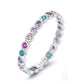 Anillo Churumbela de Cristales Multicolor
