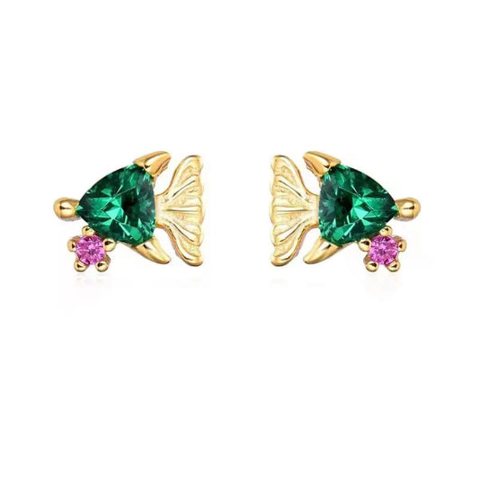 Riviera Emerald Earrings