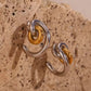 Amber Golden Earrings