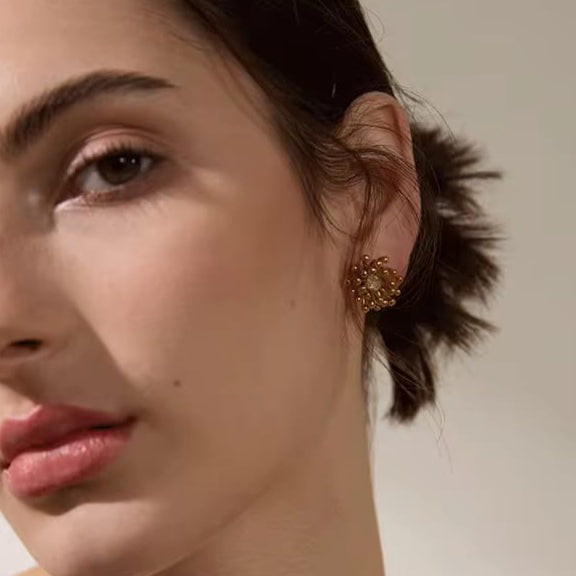 Coral Bloom Earrings