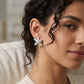 Aretes Plateados de Estrella de Mar con Perlas