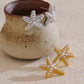 Aretes Dorados de Estrella de Mar con Perlas
