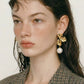 Aretes de Pétalos con Perla