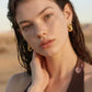 Aretes de Eslabones con textura