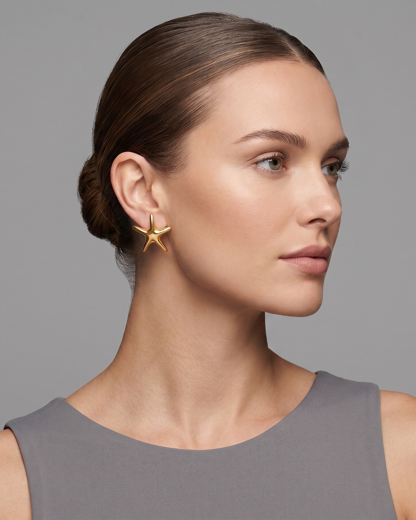 Aretes Estrella de Mar Dorados