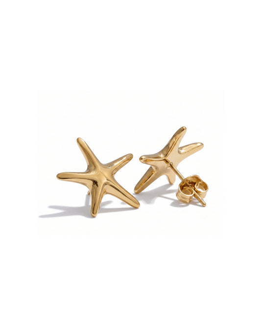 Aretes Estrella de Mar Dorados