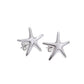 Aretes Estrella de Mar Plateados