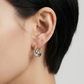 Aretes Huggie Bicolor Esculturales