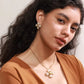 Aretes Flor Nacarada