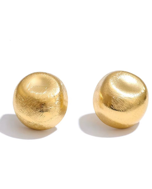 Aretes Esferas Doradas