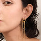 Aretes Colgantes de Eslabones en Capas