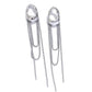 Aretes Colgantes de Eslabones en Capas