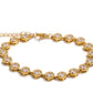 Pulsera con zirconias blancas, color dorado