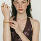 Pulsera Esferas Entrelazadas Doradas
