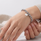 Pulsera Esferas Entrelazadas Plateadas