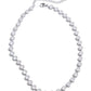 Collar plateado con zirconias