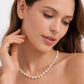 Collar dorado con zirconias