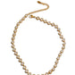 Collar dorado con zirconias