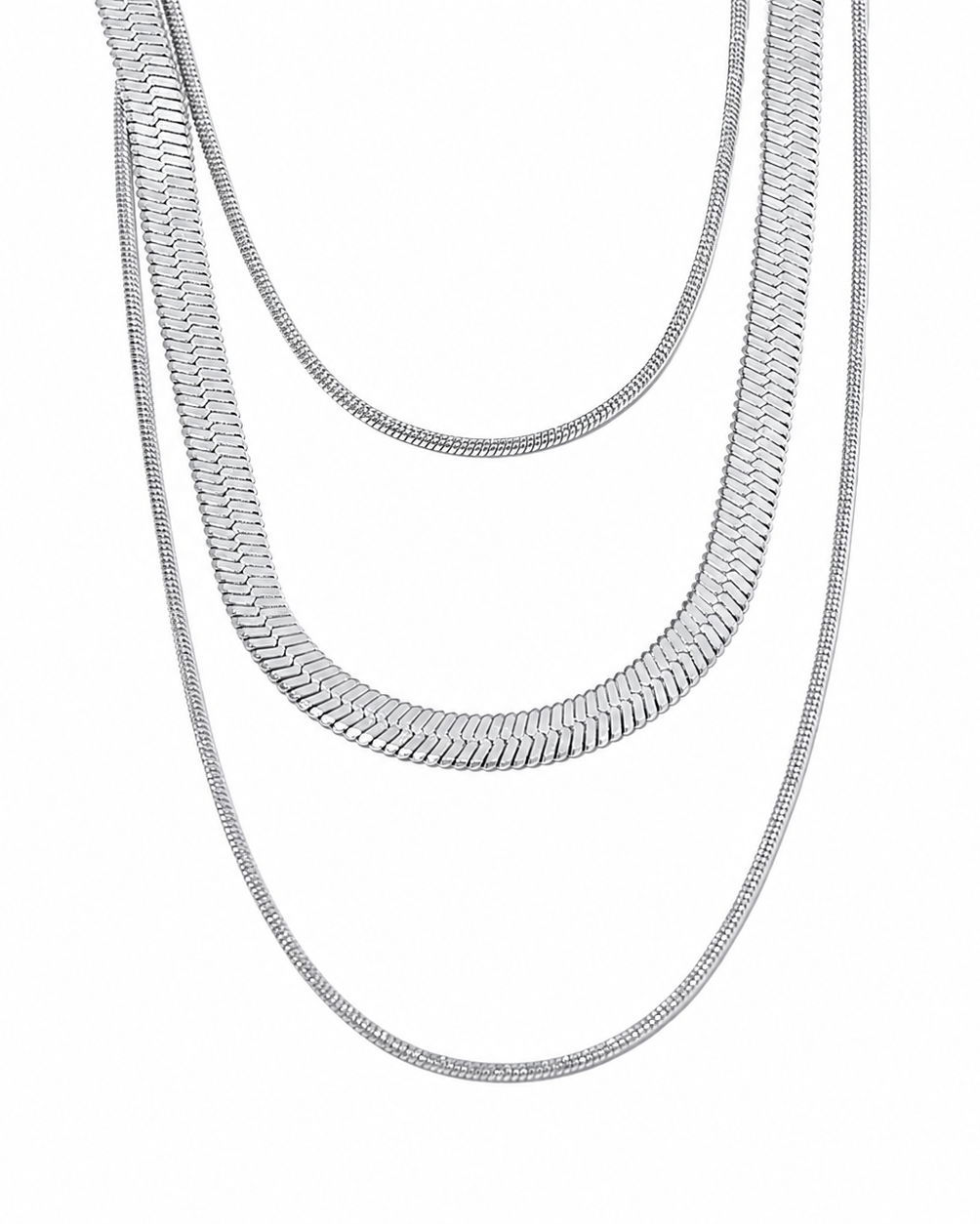 Collar Cadenas Multicapa