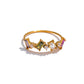 Anillo Delgado con Cristales Multicolor