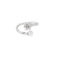 Anillo Texturizado con Perla