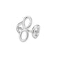 Anillo Triple Aro Geométrico Plateado