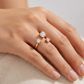 Anillo Destellos Dorados