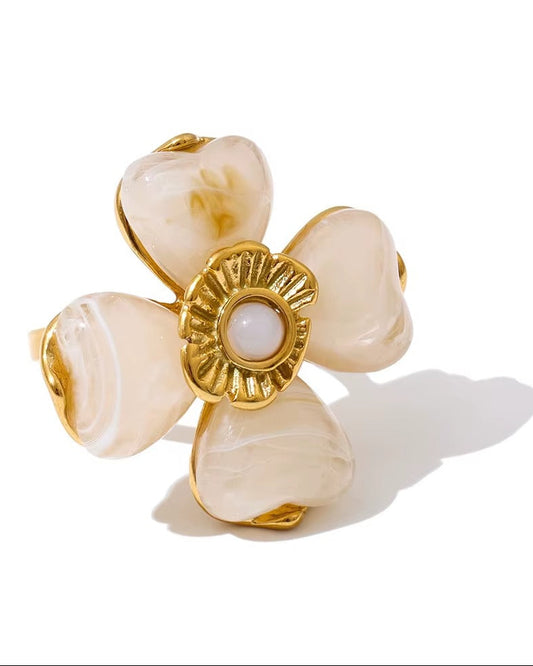 Anillo Flor Nacarada