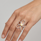 Anillo Maxi Flor Bicolor