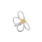 Anillo Maxi Flor Bicolor