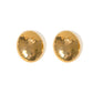 Aretes dorados con relieve brilloso