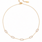 Collar de Eslabones Rectangulares con Circonias