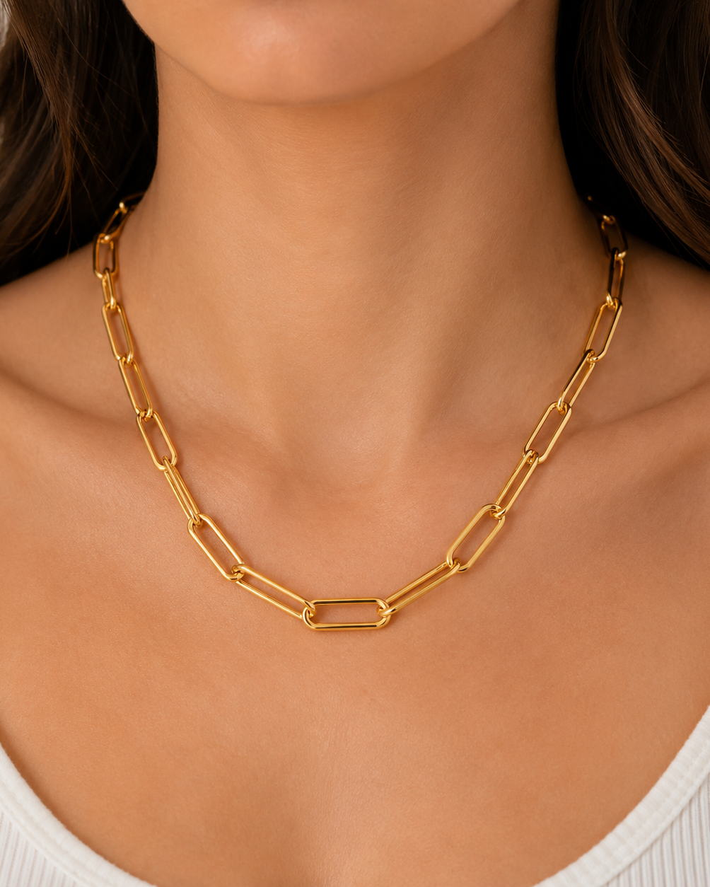 Collar de Eslabones Rectangulares