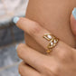 Anillo Abierto de Hojas