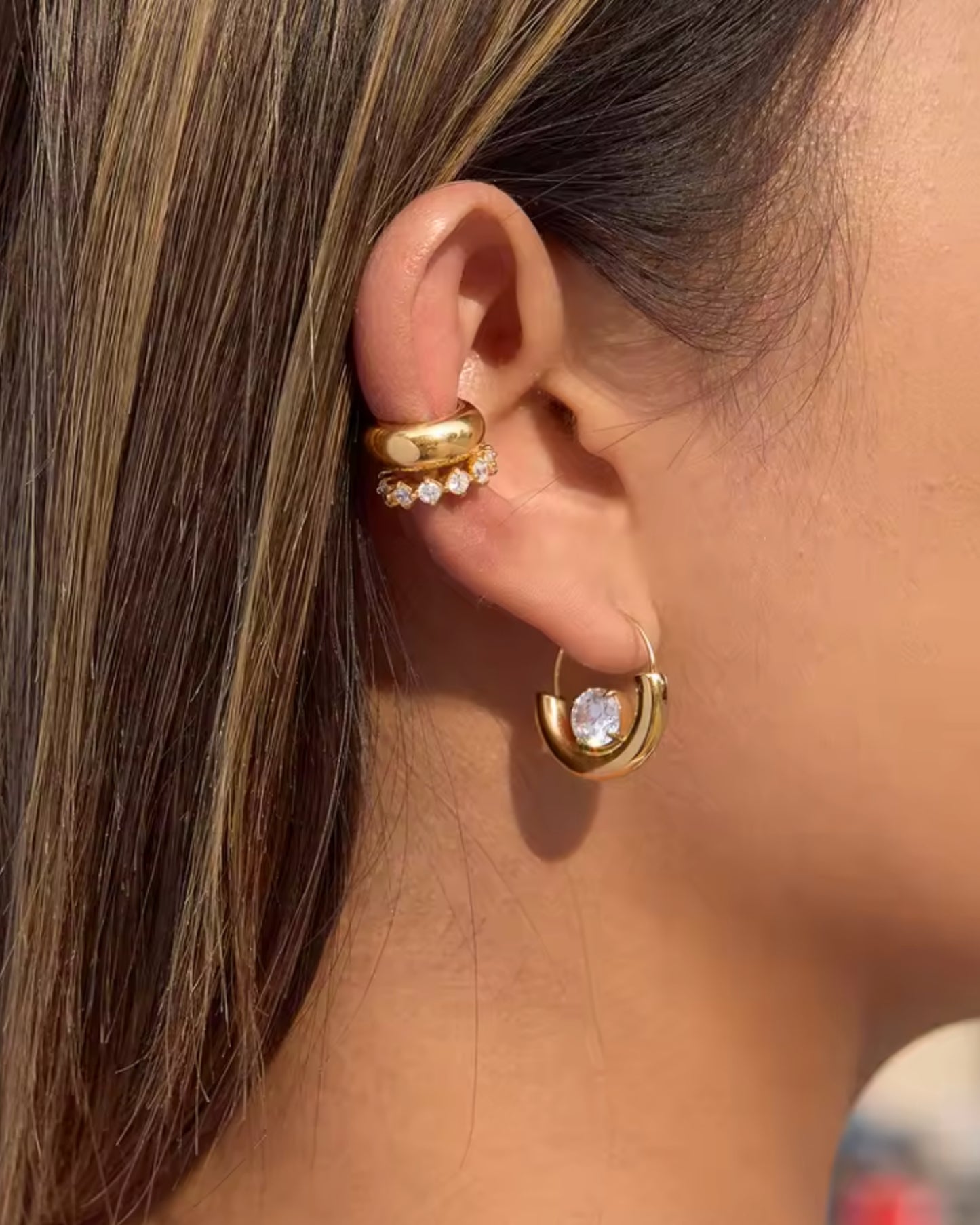 Aretes de Silueta Semicircular