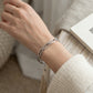 Pulsera Plateada Rígida