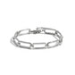 Pulsera Plateada Rígida