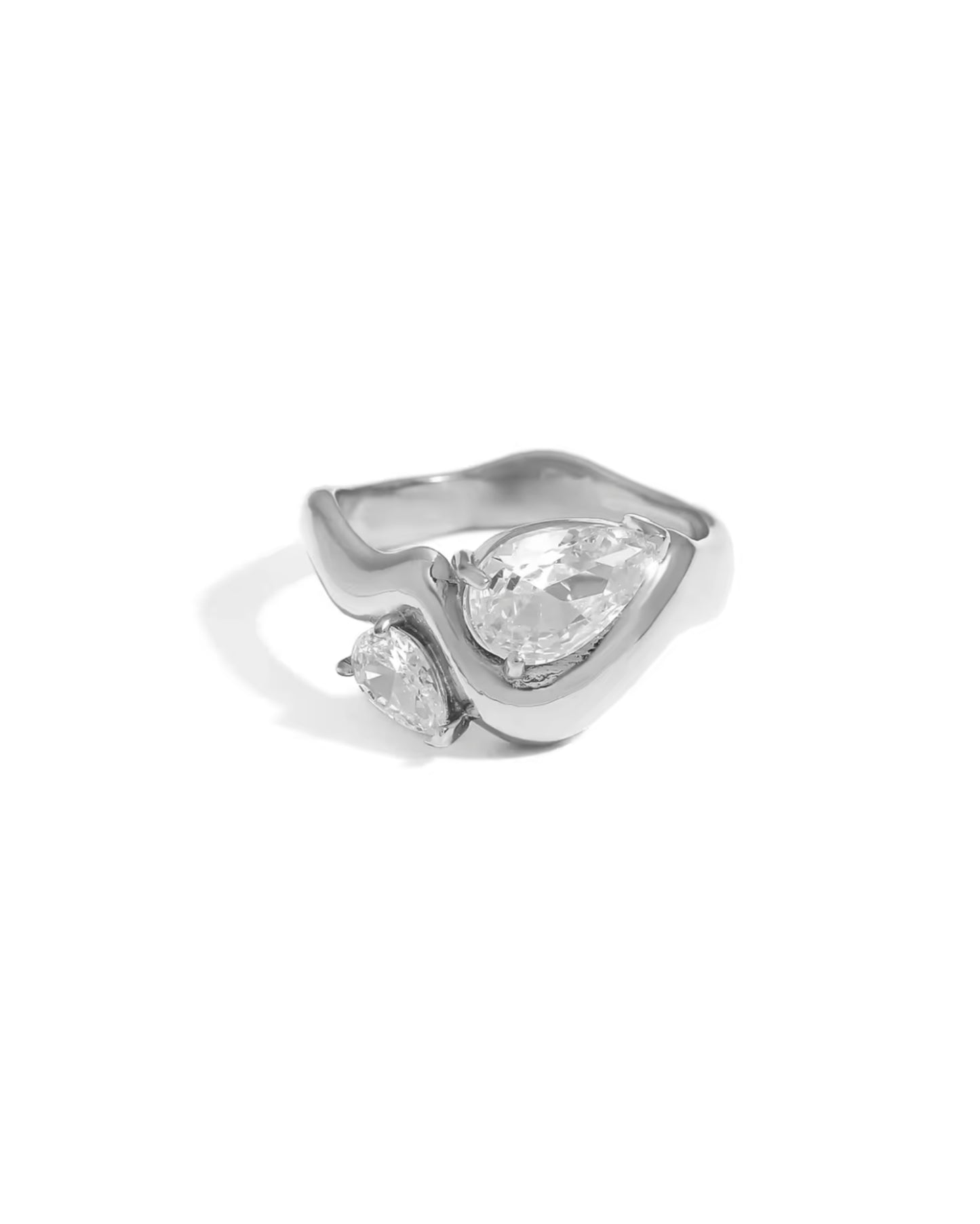 Anillo de Silueta Ondulada