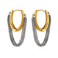 Alia Bicolor Chain Hoops
