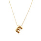 Letter E Golden Necklace